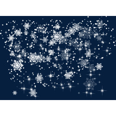 冬季雪景矢量初雪素材