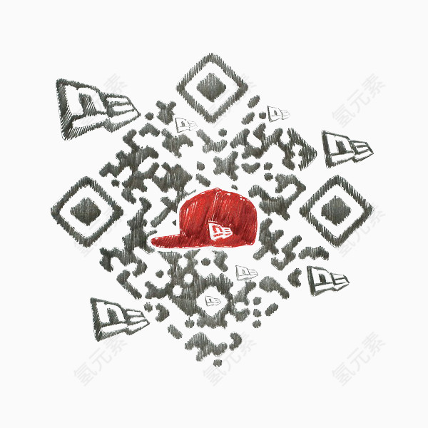 帽子二维码
