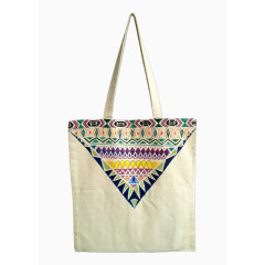 手绘花边彩色帆布袋