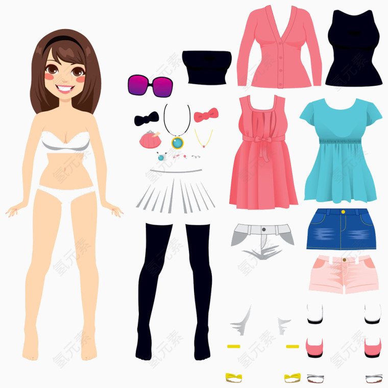 卡通可爱淑女装