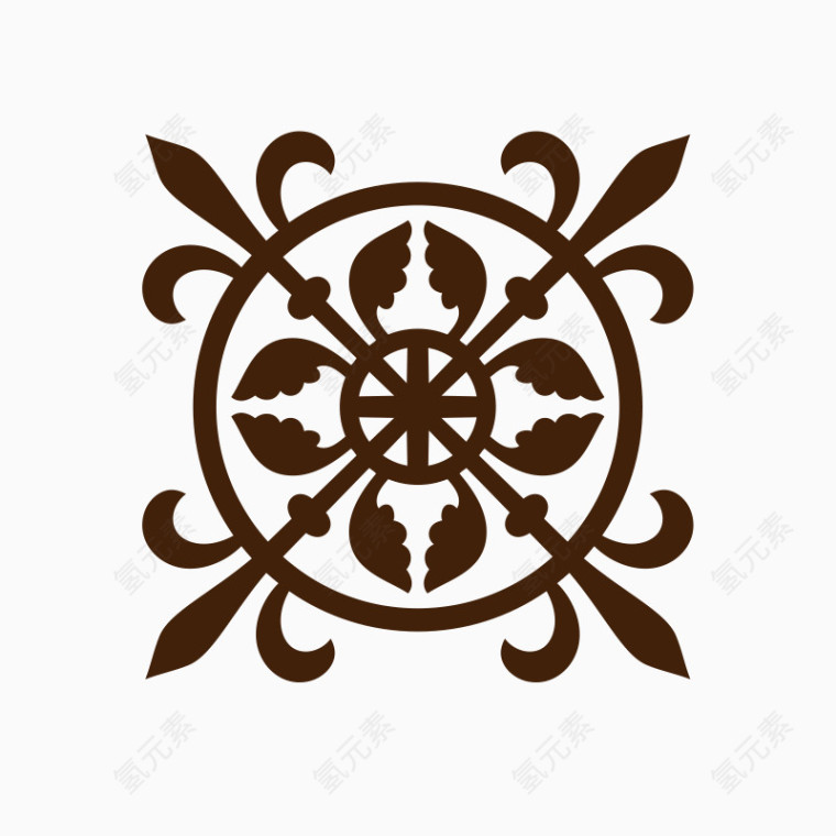 欧式底纹花纹边框