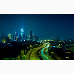 城市夜景图