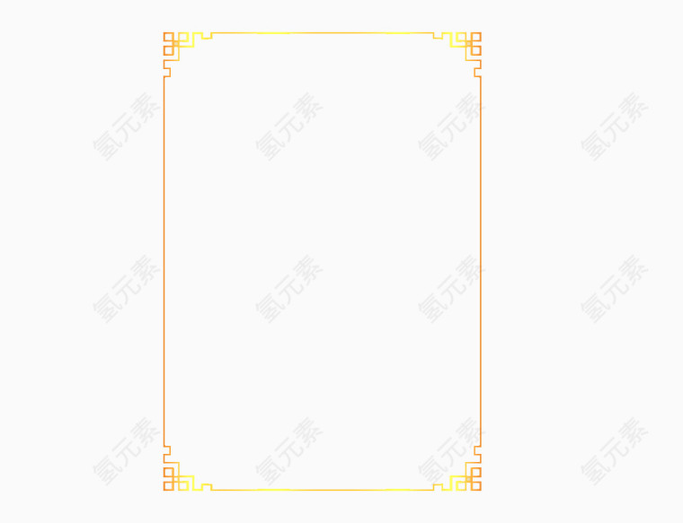 金色中国风边框