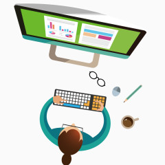 矢量办公商业人物