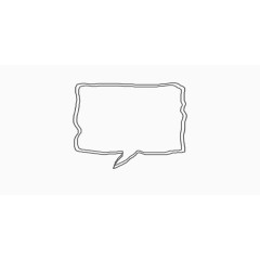 黑色线条简约对话框