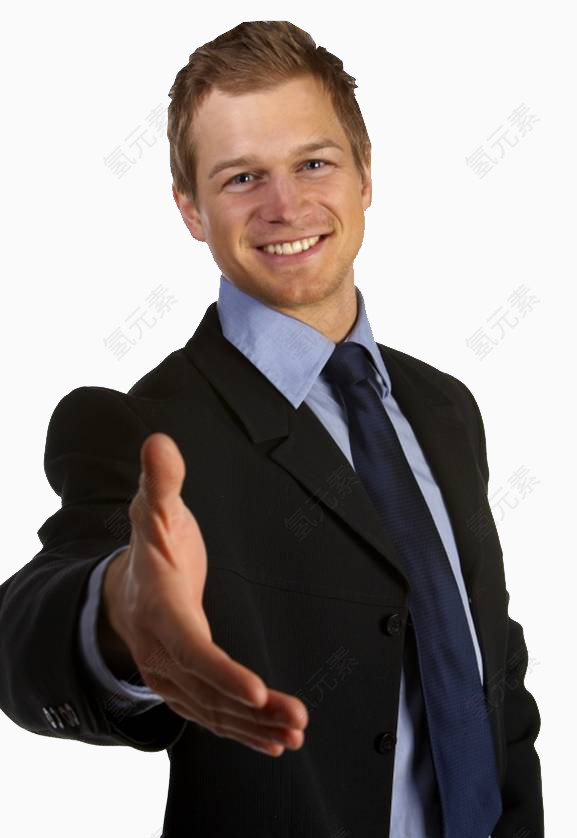 期待合作的男子