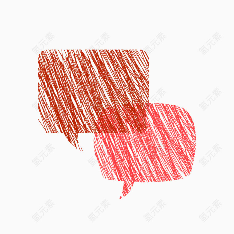 彩色气泡 对话框   蜡笔样式 蜡笔对话框 素描对话框