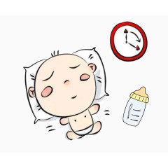 宝宝按时喝奶图片素材