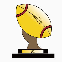 矢量图橄榄球比赛第一名