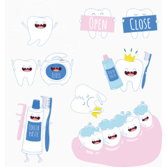 运动的矢量牙齿