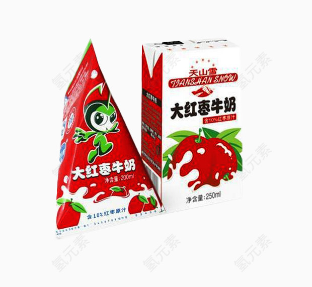 大红枣牛奶素材图片