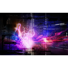 科技 背景 未来 分层 炫彩