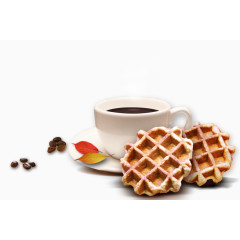 咖啡和华夫饼