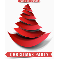 矢量圣诞派对