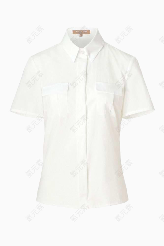 白色时尚简约流行衬衫