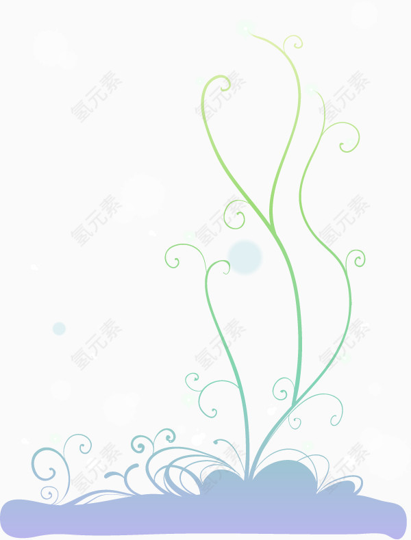 矢量花朵花纹素材