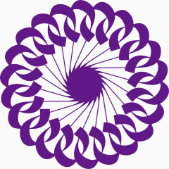 紫色彩带矢量图