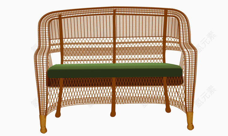 矢量藤椅沙发