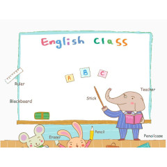 大象老师给小动物上课