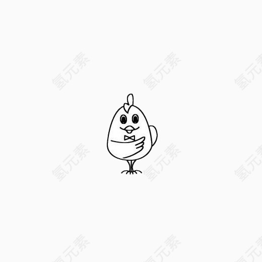 鞠躬小雄鸡