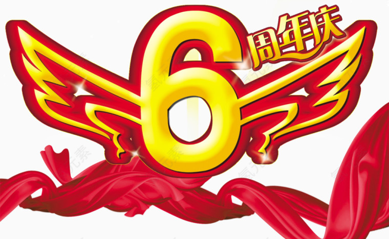 6周年庆海报背景
