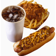 薯条和一杯可乐