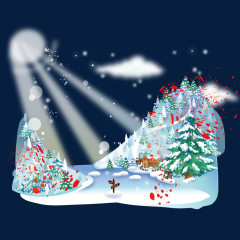 矢量雪景素材