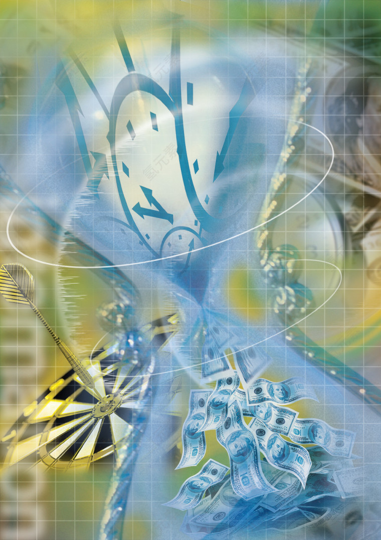 钟表科技未来背景