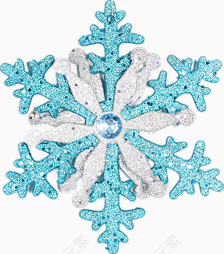 圣诞节雪花挂件