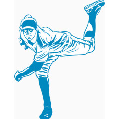 体育运动棒球矢量素材