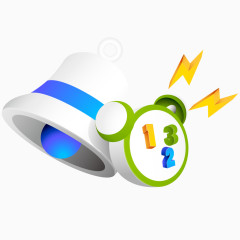 广播和闹钟素材