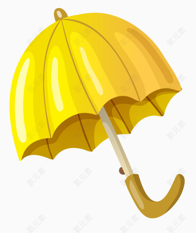黄色雨伞