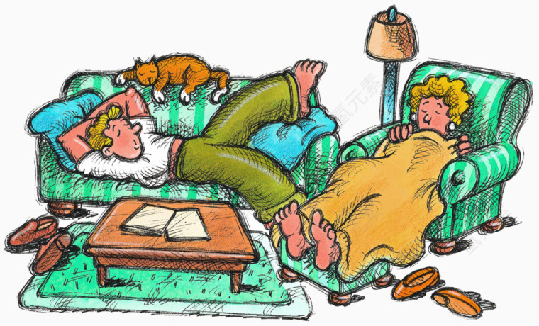 家居室内沙发床