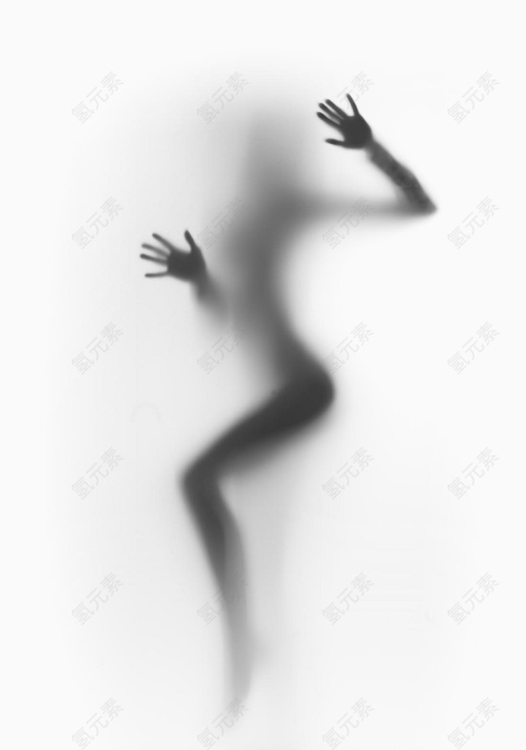 唯美人物动作影子