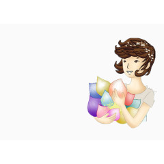 三八妇女节装饰素材