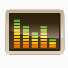 矢量声音波纹小矩形变化