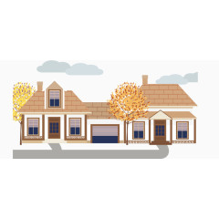 矢量图相邻的房子