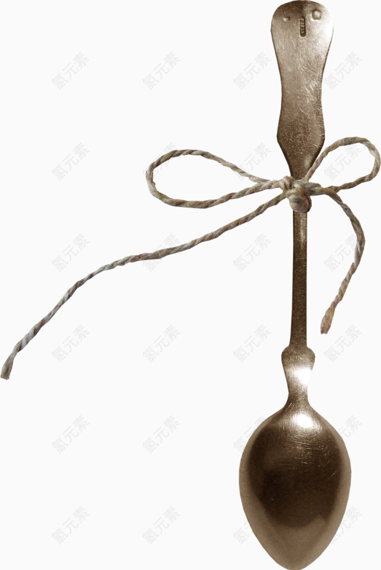 棕色绳子勺子