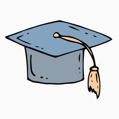 矢量博士帽教育素材