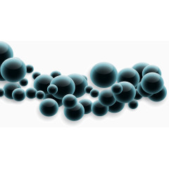 发光墨绿色球体