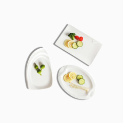 鸡翅烧烤刺身生盘西餐盘子方碟子