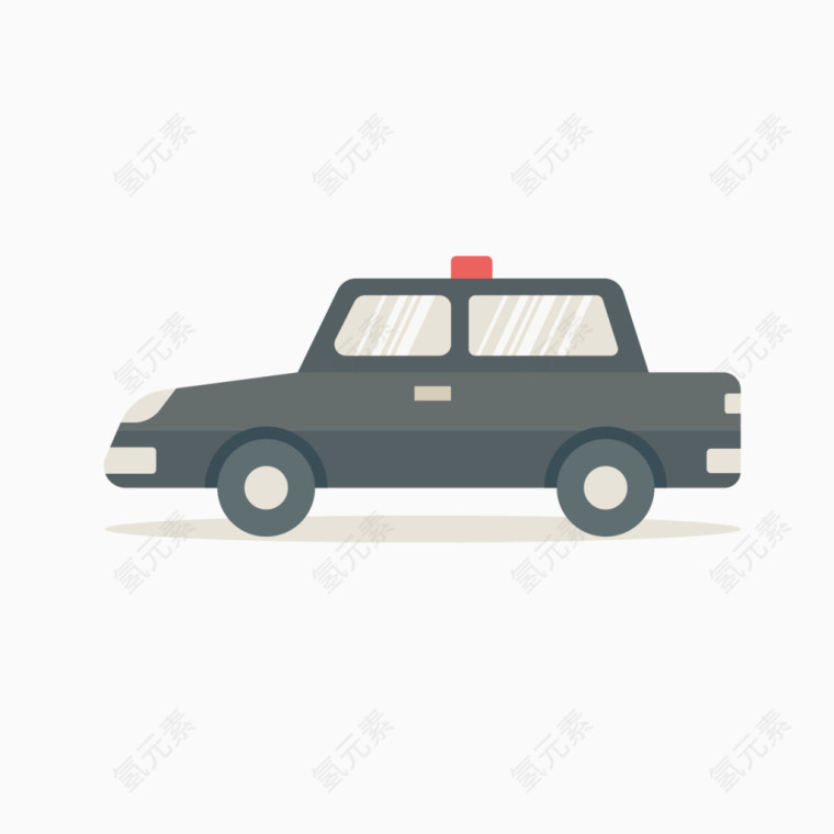 警车车侧面