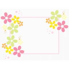 暖色贺卡PPT类背景边框素材