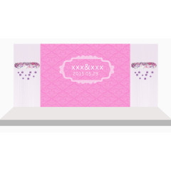 粉色婚礼效果图