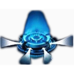 燃气灶火焰透气箭头