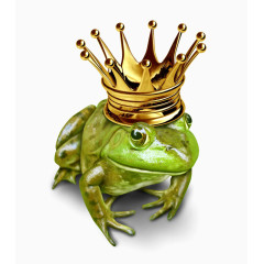 戴着王冠的青蛙