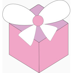 粉丝简洁卡通礼物盒矢量库