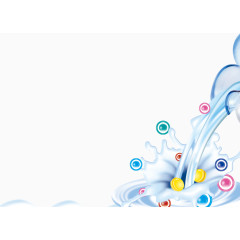 瓶子里倒出牛奶