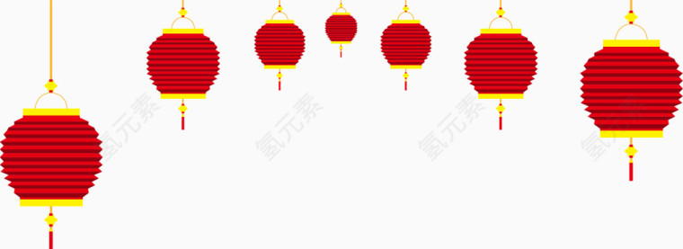 灯笼卡通矢量素材
