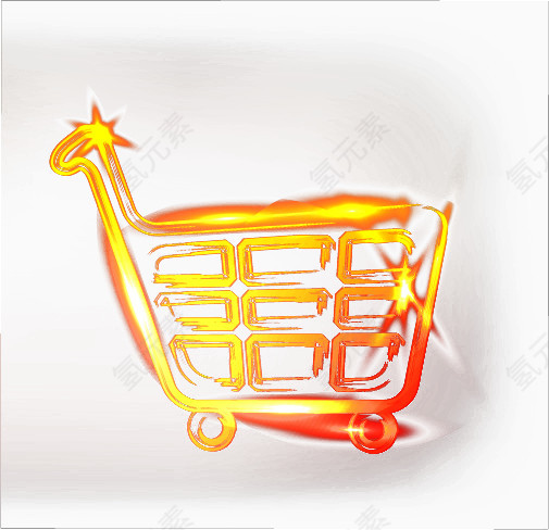 有质感的购物车光效元素